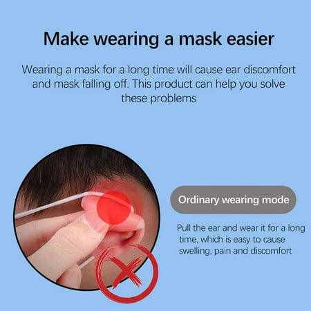 12 Pairs Silicone Protectors Hook Silicone Earloop Ear Hook Reusable Anti-Slip Ear Grips for Adult